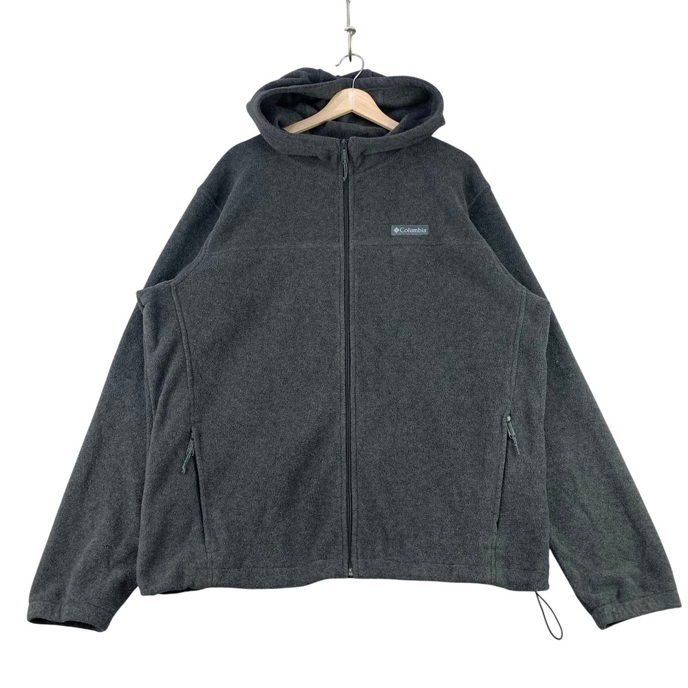 Columbia Steens Mountain Fleece Hoodie 2.0 Mens XL Gray Full Zip Outdoor HIking